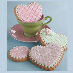 کاتر دو طرفه شیرینی پزی بهگز مدل قلب مجموعه 5 عددی