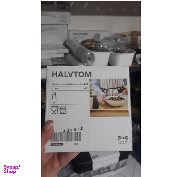نمک و فلفل پاش ایکیا مدل HALVTOM بسته 2 عددی