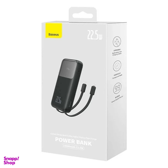 پاوربانک 22.5 وات بیسوس مدل Comet Series PPMD020001 ظرفیت 10000 میلی‌ آمپر ساعت