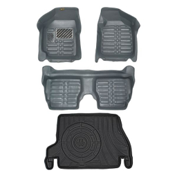 کفپوش پنج بعدی خودرو پانیذ مدل EVA مناسب پراید به همراه کفپوش صندوق