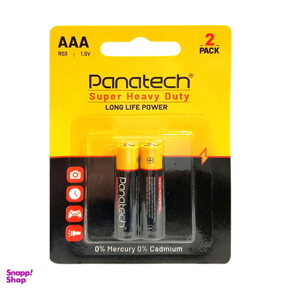 باتری نیم قلمی پاناتک مدل Super Heavy Duty R 03 بسته 24 عددی