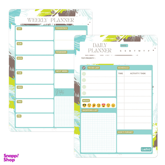 مگنت یخچال لاژید مدل پلنر روزانه و هفتگی کد MGNT034 سایز 20×30 سانتی متر