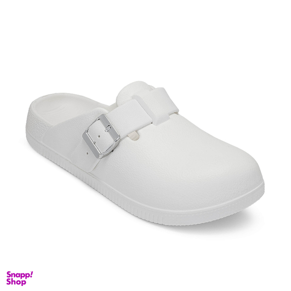 دمپایی زنانه شیما مدل وینتر کلاسیک رنگ سفید