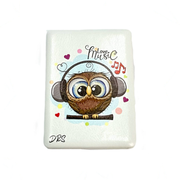 آینه آرایشی کیفی طرح جغد دو طرفه دی آر اس کد Dinky268