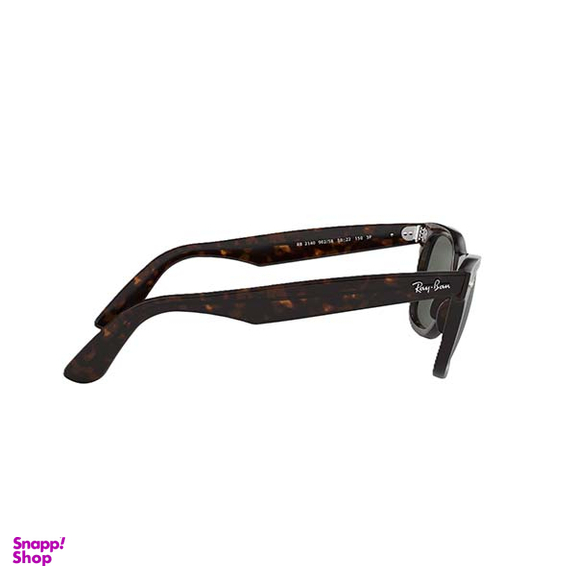 عینک آفتابی ری بن مدل 2140 ویفر فریم هاوانا عدسی مشکی پلاریزه سایز 50