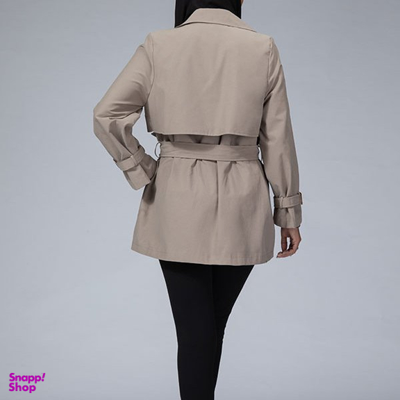 بارانی زنانه برنس مدل ژربا رنگ خاکی