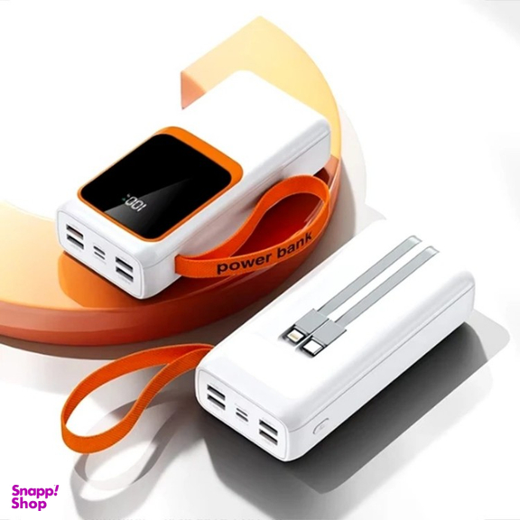 پاوربانک پی زد ایکس مدل V28 Fast Charge 22.5W Cabled ظرفیت 30000 میلی آمپر ساعت