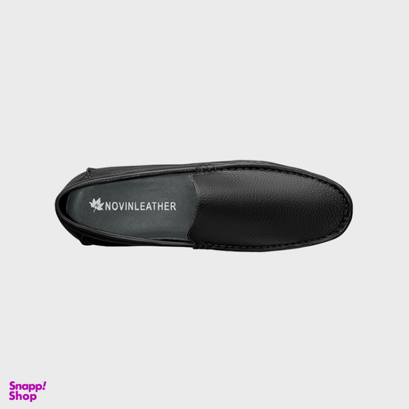 کفش کالج مردانه نوین چرم کد 2028 MS1929 رنگ مشکی