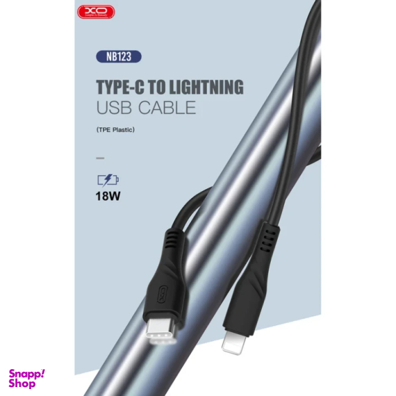 کابل دیتا Type-C به Lightning ایکس او مدل NB123 طول 1 متر