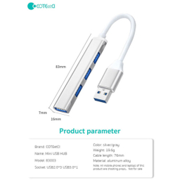هاب 4 پورت USB کوتتسی مدل 83003-TS