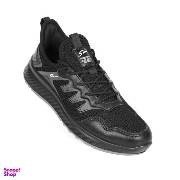 کفش راحتی مردانه شیما مدل سونیک رنگ مشکی طوسی