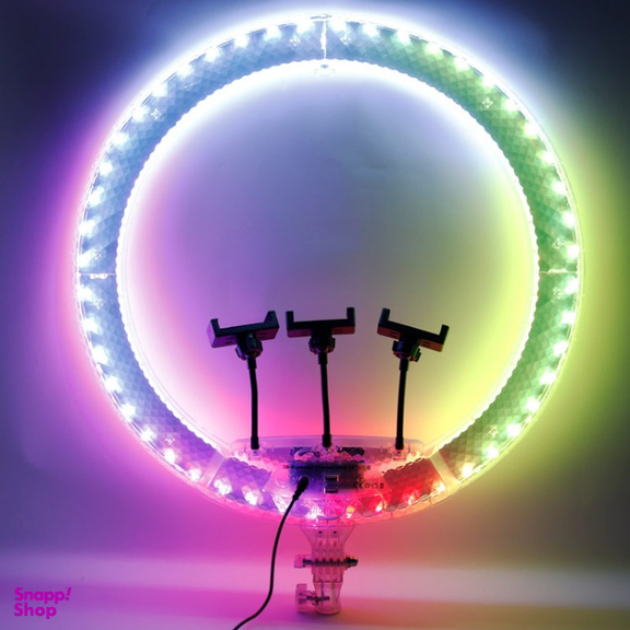 رینگ لایت 22 اینچ روس مدل RGB LED 3D-56