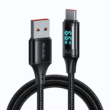 کابل شارژ USB به تایپ سی صفحه دار مک دودو مدل CA 1080 طول 1.2 متر