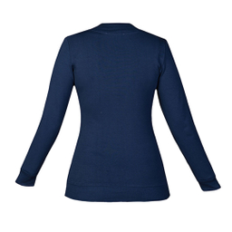 بلوز تریکو آستین بلند زنانه برنس مدل ستیلا رنگ سرمه ای