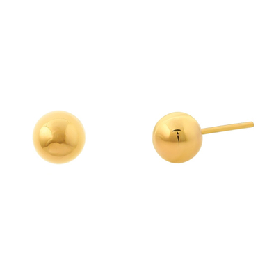 گوشواره طلا 18 عیار زنانه میو گلد مدل گوی کد E195