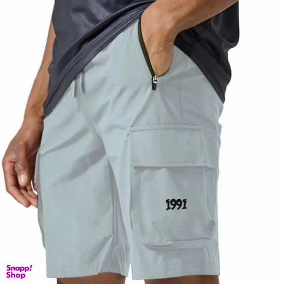 شلوارک ورزشی مردانه مدل GD-17591680 رنگ طوسی
