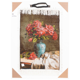 تابلو فرش دستباف سی پرشیا مدل گل رز با گلدان کد 903728