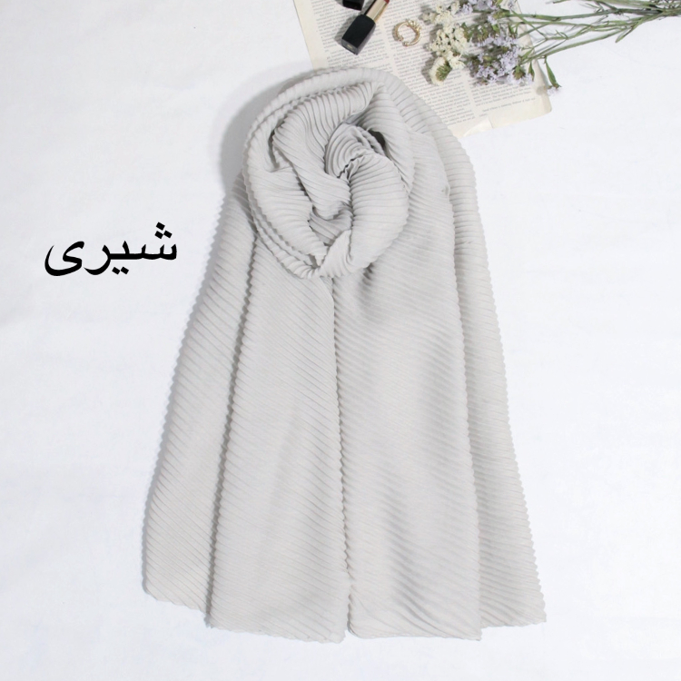 شال ساده پلیسه طرح آرمیتا کد ana9503