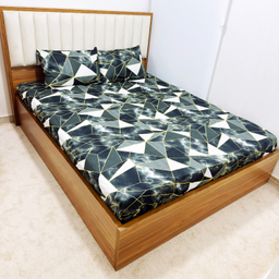 سرویس ملحفه دو نفره چهار تکه ناتوسا مدل هندسی کد 180