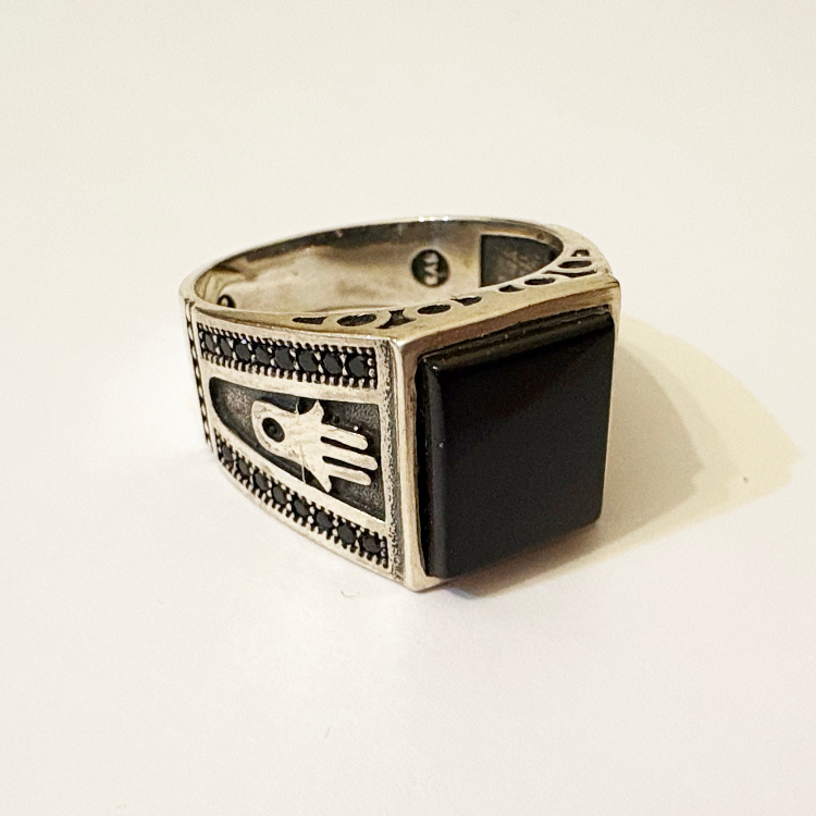 انگشتر نقره مردانه گیرا مدل G284