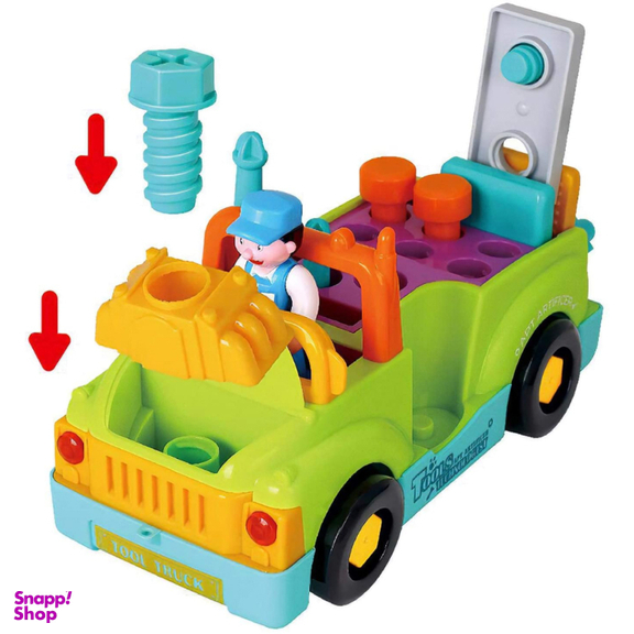 ماشین ابزار موزیکال و چراغدار هولی تویز مدل 6109 Little Mechanic Tool Truck with Light and Music