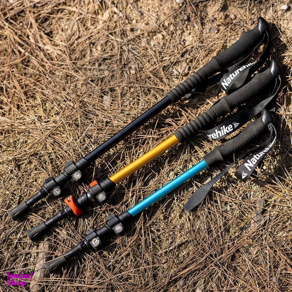 عصا کوهنوردی کليپسی  نیچرهایک مدل ST01 three-section 6061 aluminium alloy trekking pole کد D001-Z