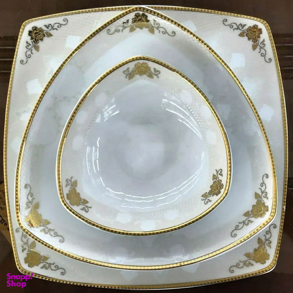 سرویس غذاخوری 105پارچه چینی پردیس مدل کاژین 12نفره