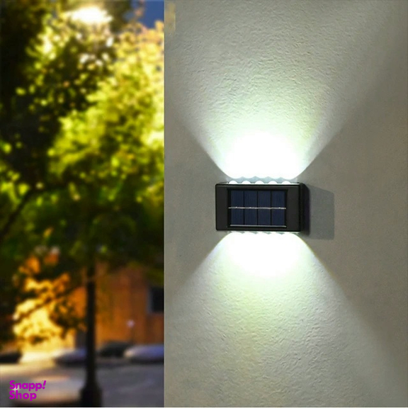 چراغ دیواری خورشیدی دو طرفه سولونیکس مدل 10 LED مجموعه 2 عددی