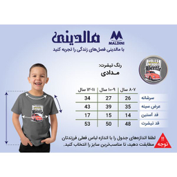 تی شرت آستین کوتاه پسرانه مالدینی مدل T-Kids-16