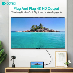 کابل تبدیل Type-C به HDMI کوتتسی مدل 33025 طول 2 متر