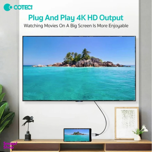 کابل تبدیل Type-C به HDMI کوتتسی مدل 33025 طول 2 متر