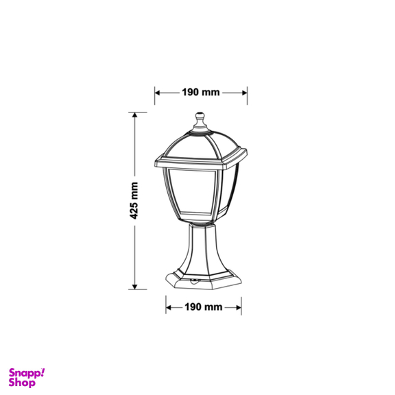 چراغ زمینی حیاط مدل FEC کد 4612 IP 54