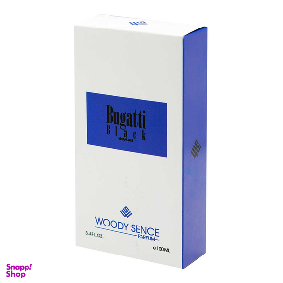 ادو پرفیوم مردانه وودی سنس مدل Bugatti Black حجم 100 میلیلیتر