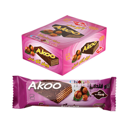 ویفر آکو فندقی چیچک بسته 24 عددی