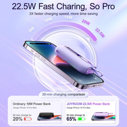 پاوربانک جوی روم مدل JR-L012 mini ظرفیت 10000 میلی آمپر ساعت