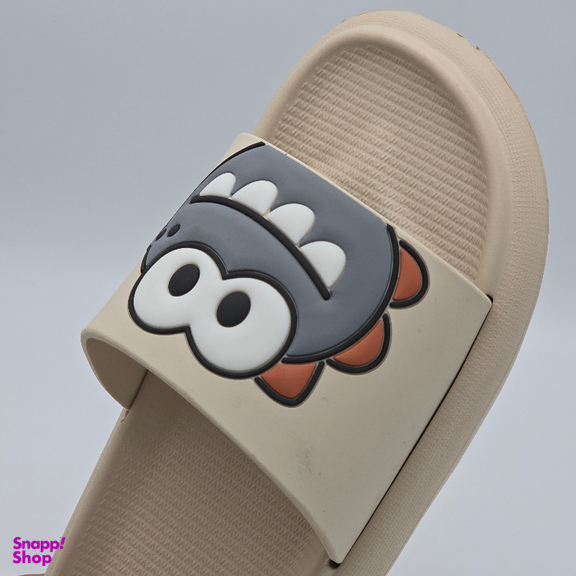 دمپایی زنانه زیتون مدل داینو کد 6799 رنگ کرم