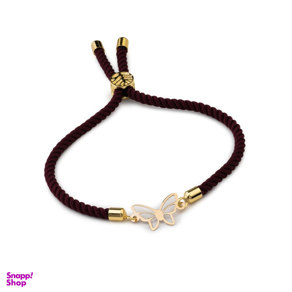 دستبند طلا 18 عیار زنانه داریم طرح پروانه کد M12