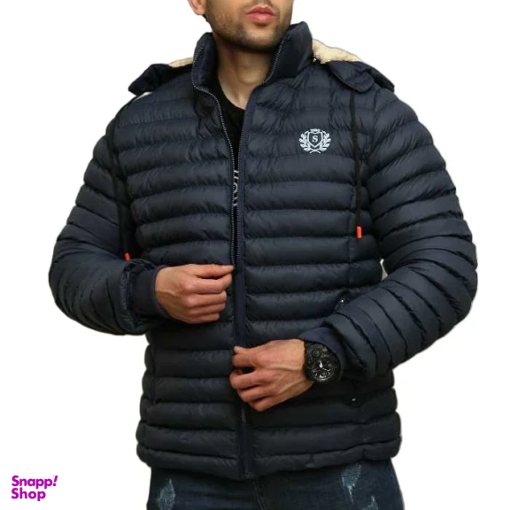 کاپشن مردانه مدل GD-s-18304538 رنگ سرمه ای