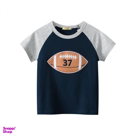 تی شرت آستین کوتاه پسرانه هومنیتی مدل WYKBTS9437-ROBLU