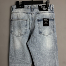 شلوار جین مردانه طرح Zara کد 1944 رنگ آبی یخی