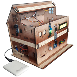 ماکت آموزشی مهندسیکا مدل خانه هوشمند کنترل موبایل Blutooth-022