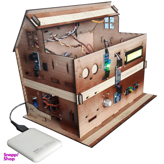 ماکت آموزشی مهندسیکا مدل خانه هوشمند کنترل موبایل Blutooth-022