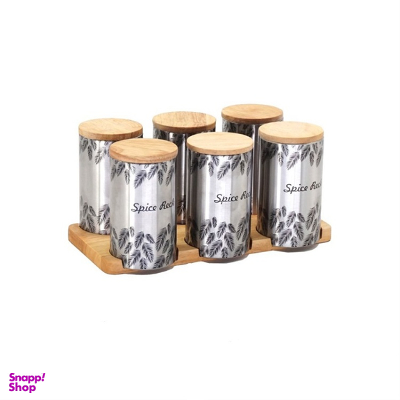 جای ادویه 7 پارچه سام ست طرح پر