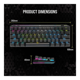 کیبورد بی سیم مخصوص بازی کورسیر مدل K70 PRO MINI RGB WIRELESS