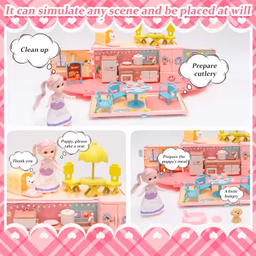 اسباب بازی خانه عروسکی مدل اتوبوسی طرح کمپر