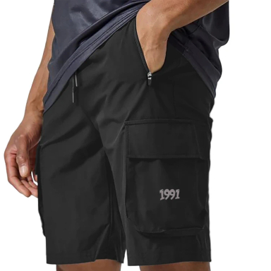 شلوارک ورزشی مردانه مدل GD-17613428 رنگ مشکی