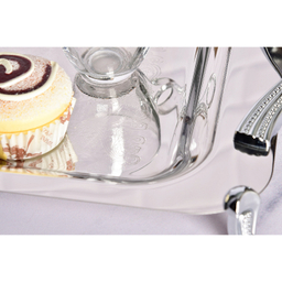 سینی بزرگ استیل پایه دار براق کد 4022