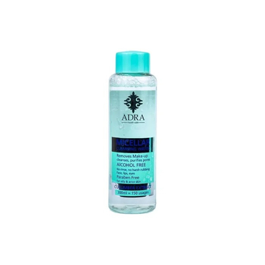 تونیک پاک کننده آرایش صورت آدرا مدل skin care حجم 300 میلی لیتر