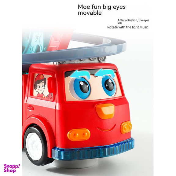 اسباب بازی ناب سل مدل ماشین آتشنشانی متحرک موزیکال به همراه سرسره اردک ها