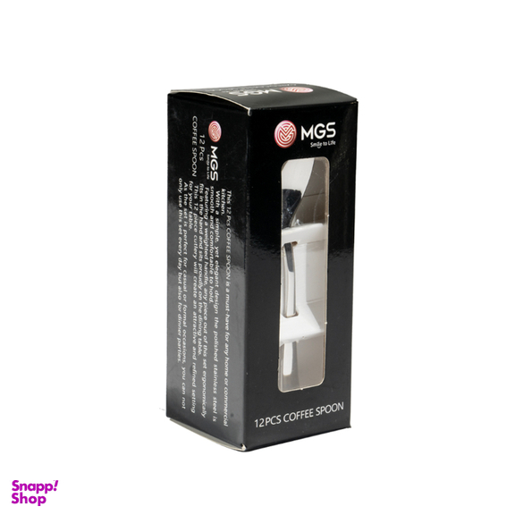 قاشق چای خوری ام جی اس مدل DF043 کد 100000005013 بسته 12 عددی